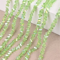 Perles en verre soufflé triangulaires de 2-6 mm en gros, perles de qualité supérieure en vrac pour la fabrication de bijoux, bracelet haut de gamme pour femmes