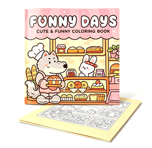 Custom Kids Coloring Book Set Eco Friendly Laminated Waterproof Books Printing Service For Art Learning