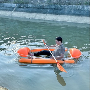Kayak Transparente de PC de 2.44m con Bolsa de Aire Lateral, Flotabilidad de Seguridad, <span class=keywords><strong>Canoa</strong></span> Transparente para 1 Persona, 1 Año de Garantía, <span class=keywords><strong>Alquiler</strong></span> en Complejos Turísticos - Product Image 5