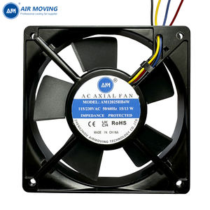 AM12025HB4W doble voltaje 50HZ 60HZ 115V 230VAC ventilador 15W13W Axial Muffin ventilador rodamiento de bolas 120x25mm ventilador de ventilación de refrigeración 4 cables - Product Image 1