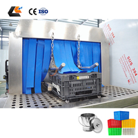 Machine de nettoyage haute pression pour cages à volailles 100-1500 pièces/heure, laveuse de caisses à volailles, machine à laver les plateaux d'éclosion de poulets
