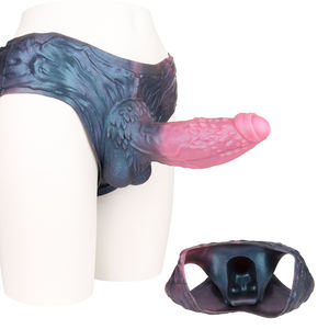 SHAZ-3207 sangue abisso drago chimerico intrecciato notte immaginaria indossabile estensore pene maschio inseribile realizzato con Silicone - Product Image 1