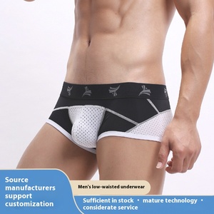 Da uomo <span class=keywords><strong>Sexy</strong></span> Multi-stile di Nylon biancheria intima in maglia traspirante Logo personalizzabile all'ingrosso sulla vita modello stampato per <span class=keywords><strong>ragazzi</strong></span> taglie forti - Product Image 2