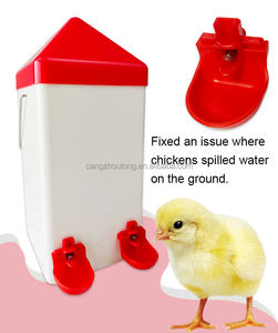 ZZ giorno vecchio pulcino che innaffia il capezzolo orizzontale automatico del capezzolo bevitore di pollo di plastica - Product Image 6