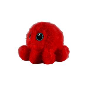 Peluche Polpo <span class=keywords><strong>Rosso</strong></span> Serie Pallina Rimbalzante Antistress Ricamato in Tessuto di Visone - Product Image 2