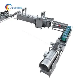 Línea de producción automática de patatas fritas, coste de 300kg, 500kg, 200kg