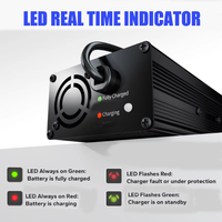 Chargeur rapide de batterie au phosphate de fer et de lithium 14.6V 30A pour batterie LiFePO4 12V 12.8V 100AH avec protection contre les surintensités et les surtensions