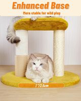 Arbre à chat multi-niveaux en forme de nuage pour intérieur, avec poteaux à gratter en sisal, perchoir panoramique, coussins lavables et jouet suspendu