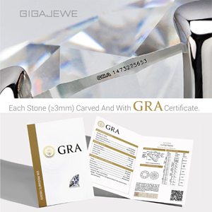 Joyería GIGAJEWE Trébol de Cuatro Hojas de la Suerte |   Charm de Moissanita Verde, Azul y Blanco |   Regalo de Plata de Ley 925 - Product Image 5