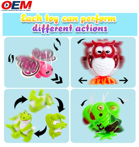 <span class=keywords><strong>Jouet</strong></span> <span class=keywords><strong>mécanique</strong></span> <span class=keywords><strong>à</strong></span> <span class=keywords><strong>remonter</strong></span> personnalisé en forme d'animal de dessin animé (canard, oiseau, abeille, dinosaure) pour enfants, en plastique, éducatif - Product Image 3