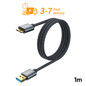 SUNGUY Ready to Ship CE Certified 1m <b>USB</b> 3.0 <b>Power</b> <b>Cable</b> Flexible Fast Charging <b>Cable</b> for Bank Mobile Phone <b>cable</b> chargeur - Product Image 1