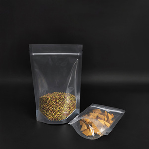 30x40 cm lưu trữ lớn Zip khóa túi dây kéo túi trong suốt trong kho Nắp kéo Vinyl rõ ràng thực phẩm nhựa đứng lên túi - Product Image 3