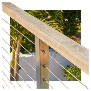 Système de balustrade en câble métallique flexible Prima, acier inoxydable 316, <span class=keywords><strong>pour</strong></span> balcon et terrasse courbes - Product Image 5