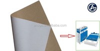 Clay Coated Recyclable Kraftliner Paper 135gsm 140gsm 170gsm White for Food Packaging Bread Cupcake Boxes Offset Printing