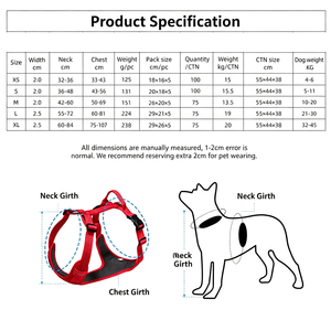 Cross-border H-type breathable dog chest belt out reflective large and medium-sized dog pet explosion-proof traction rope vest - Product Image 2