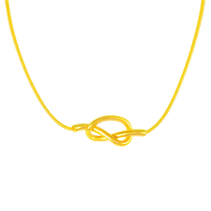 Collar con Colgante de Nudo de Acero Inoxidable, Chapado en Oro PVD, Joyería de Moda para Mujer - Product Image 2