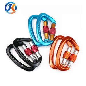 Alluminio D Forma di Vite di Bloccaggio 25KN <span class=keywords><strong>Arrampicata</strong></span> <span class=keywords><strong>Moschettone</strong></span> - Product Image 6