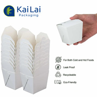 Impression de collations en papier kraft Scoop Cup recyclable frites frites poulet neggets à emporter boîtes en papier d'emballage