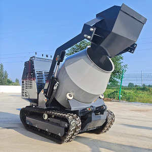 Nouveaux produits 300L Mini <span class=keywords><strong>bétonnière</strong></span> à chenilles avec contrôle hydraulique Assis petit camion à benne basculante à vendre - Product Image 2
