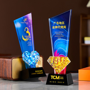 HBL полноцветная печать, радуга, покрытие, сердце, Хрустальное стекло, награда, подарок для предприятия - Product Image 4