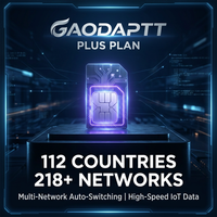 GaodaPTT Plus Plan - Kartu SIM IOT Global 3G 4G Kartu IOT Multi-Jaringan dengan Peralihan Otomatis untuk Walkie Talkie Radio Dua Arah