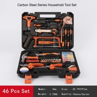 Kit d'outils à main multi-usages pour la maison, en acier au carbone, avec clé à molette réglable, pinces et tournevis pour la maison, le garage et l'atelier