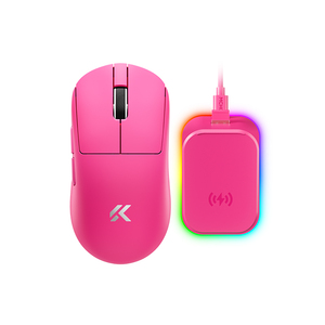 MCHOSE A7V3 Lightweight Wireless <b>Mouse</b> Magnetic Charging Gaming E-sports Tri-Mode Connection PAW3950 RGB Backlit 6-Button - Product Image 1