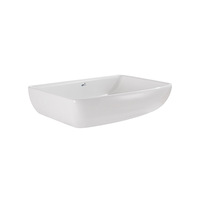Lavabo en céramique moderne et minimaliste pour la maison et l'hôtel, vasque de salle de bain durable en céramique pour la décoration des toilettes