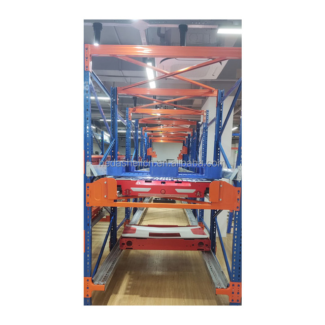 Custom Heavy Duty Radio Shuttle Racking System Shuttle Storage System Double Deep Pallet Racking