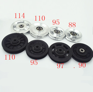 90mm 88mm fitness salonu tel halat tekerlek spor katı hollow alüminyum alaşım kasnak ile 6202-620rulman - Product Image 4