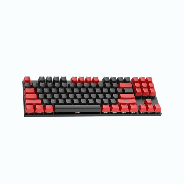 Mechanical Keyboard Gaming Keyboard USB Wired Green/Red Switch 87 Key Gamer for Computer PC Laptop Mix Backlit