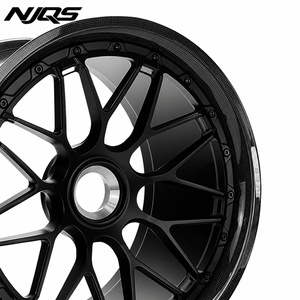 NJQS Nouveau Jante Monobloc en Fibre de Carbone Forgée en Usine, Vente en Gros, <span class=keywords><strong>18</strong></span>-21 <span class=keywords><strong>Pouces</strong></span>, 40mm 25mm, pour Pneus de Voiture Particulière avec ET 30mm - Product Image 4