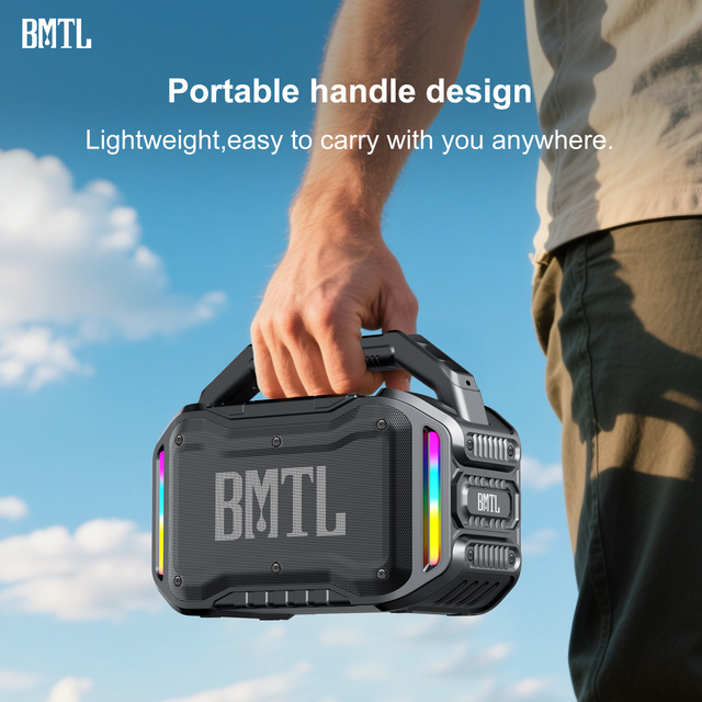 XDOBO Wireless Speakers 80W Peak 20H Playtime IPX6 Waterproof TWS RGB 10400mAh Battery Large Jobsite Outdoor Portable Speakers
