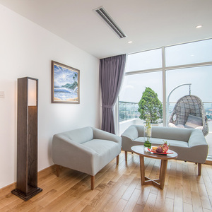 Cama de hotel American Home Hotel Muebles de dormitorio de tamaño completo King Queen Hotel negro Marco de cama de madera maciza con LED LEAMP QUUEN BED - Product Image 4