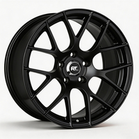 Jantes forgées personnalisées à 7 branches, jantes GT3 de rechange, jantes de course noires satinées 5x130, jantes légères au design squelettique