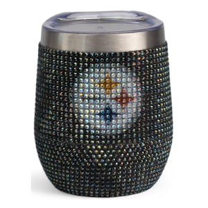 Maßgefertigter Hochwertiger Edelstahl U-förmiger Becher Weinglas Philadelphia Eagles 12oz Strass-Design Tragbarer Becher - Product Image 2