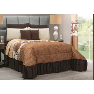 Juego de Edredón Azteca Tamaño King, 10 Piezas, Patrón Geométrico, Microfibra, Estilo Clásico, Ropa de Cama para Toda Temporada - Product Image 3