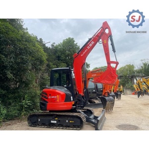 Mini-excavatrice Kubota KW163 d'occasion, bien entretenue, faible nombre d'heures, compacte, pour travaux agricoles, jardinage et aménagement paysager, prête à être expédiée depuis la Chine - Product Image 1