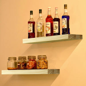 Étagères murales flottantes décoratives pour la maison, en bois de pin, <span class=keywords><strong>cube</strong></span>, non finies, pour la décoration murale - Product Image 6