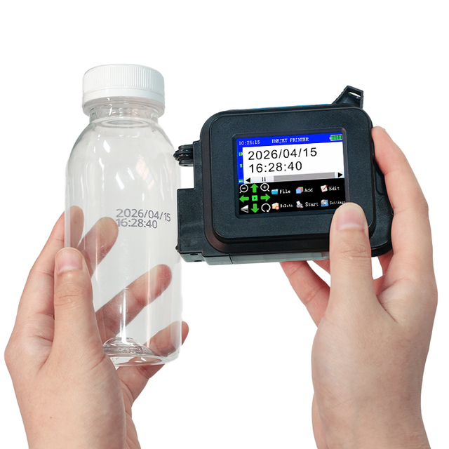 Low MOQ Compact Type-C Mini Handheld Inkjet Printer Portable Batch Date Coding Machine for Glass Plastic Wood