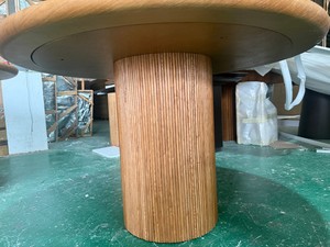 Set Tavolo da Pranzo Rotondo Allungabile in Legno Massello Moderno di Lusso Personalizzabile con 4 Sedie - Product Image 4