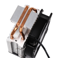 SAMA-enfriadores de aire con 2 tubos de cobre rgb para ordenador, Enfriador de enfriamiento de ordenador para videojuegos, color negro