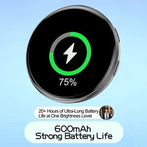 Badge Bluetooth ultra-fin en gros, écran tactile HD de 1,85 pouce, vidéo GIF animée, broche numérique intelligente personnalisable DIY, cadeau - Product Image 1