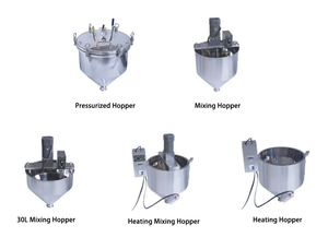 เครื่องบรรจุของเหลวแบบกึ่งอัตโนมัติ พร้อมสายพานลำเลียงและถังพัก สำหรับบรรจุภัณฑ์ขวดแก้ว/โหล ปั๊มความแม่นยำสูง ใช้งานง่าย - Product Image 3