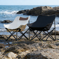 Ensemble de chaises pliantes d'extérieur modernes, légères, en fer, imperméables, faciles à transporter, portables pour le camping, les pique-niques, les voyages, meubles d'extérieur