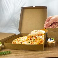 Boîtes à pizza en papier kraft de haute qualité APP 12x12x1,9 pouces pour pizzas maison, gâteaux, biscuits et travaux manuels
