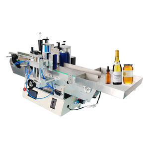 Positionering 3 Roller Automatische Tafelblad Label Applicator Ronde Essentiële Olie Buis Glazen Pot Fles Sticker Labeling Machine