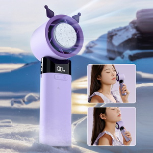 Phim hoạt hình nhân vật HD hiển thị kỹ thuật số tốc độ 100 gió tốc độ cao lạnh tay <span class=keywords><strong>fan</strong></span> hâm mộ có thể sạc lại <span class=keywords><strong>mini</strong></span> <span class=keywords><strong>fan</strong></span> hâm mộ thích hợp cho ngoài trời - Product Image 3