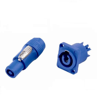 Connecteur d'alimentation XLR 3P 20A, écran LED, prise industrielle, boîtier en nylon, connecteur pour câble d'amplificateur audio, câble de haut-parleur