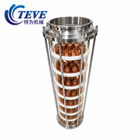 Colonne de distillation d'alcool en verre de 8 pouces avec pompe et tour de reflux en cuivre pour équipement de distillerie